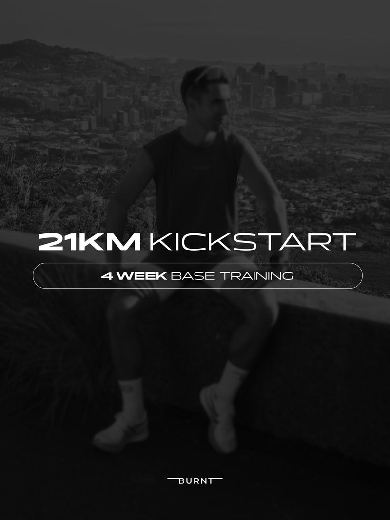 Half Marathon Kickstart | 4 - Week Base Training Run Plan - Burnt Studios® - Premium Activewear