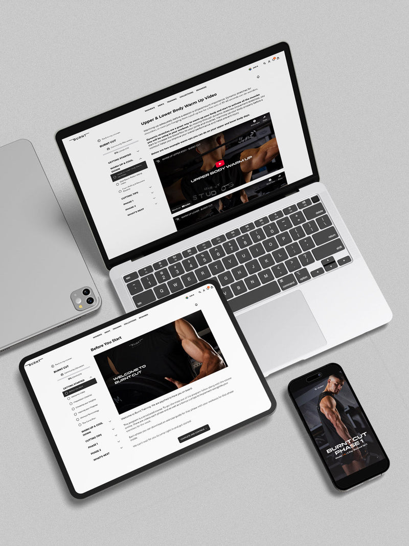 Burnt Cut | 8 Week Men's Gym Program - Burnt Studios® - Premium Activewear