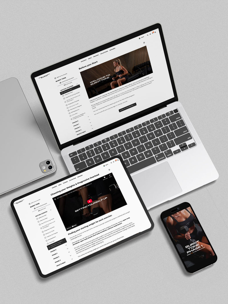 Burnt Tone | Women's 8 Week Gym Program - Burnt Studios® - Premium Activewear